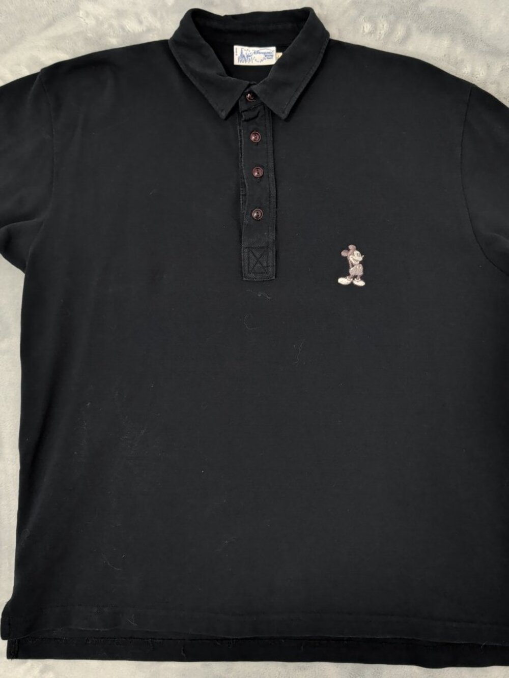 Mickey Mouse Polo Shirt Men’s Sz XL Disneyland Resort Paris Vntg 90s Embroidered